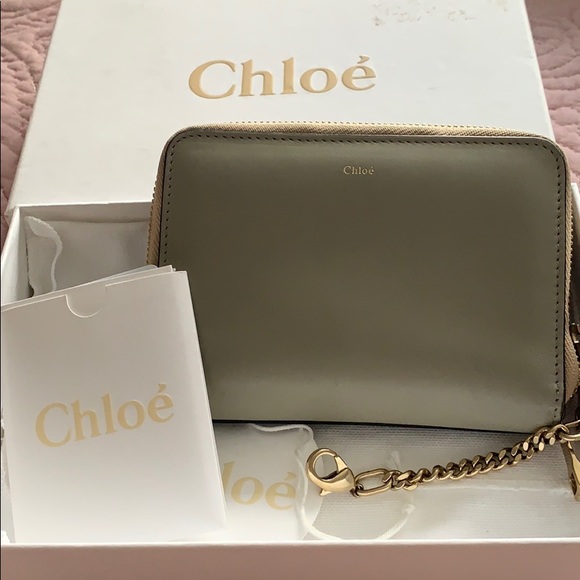 Chloe Handbags - Chloe small wallet Marshmellow Grey and black.